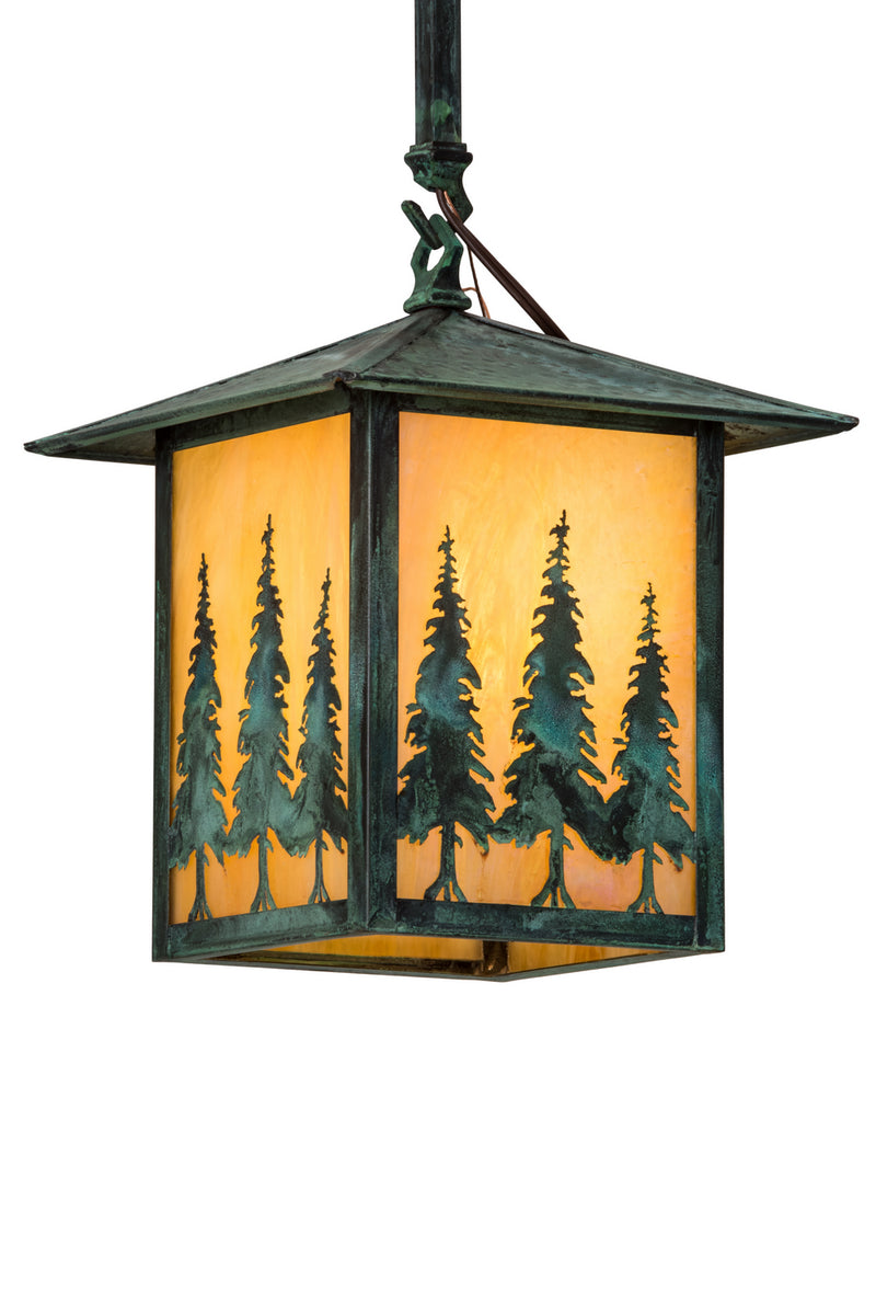 Meyda Tiffany 185647 One Light Pendant, Craftsman Verdigris