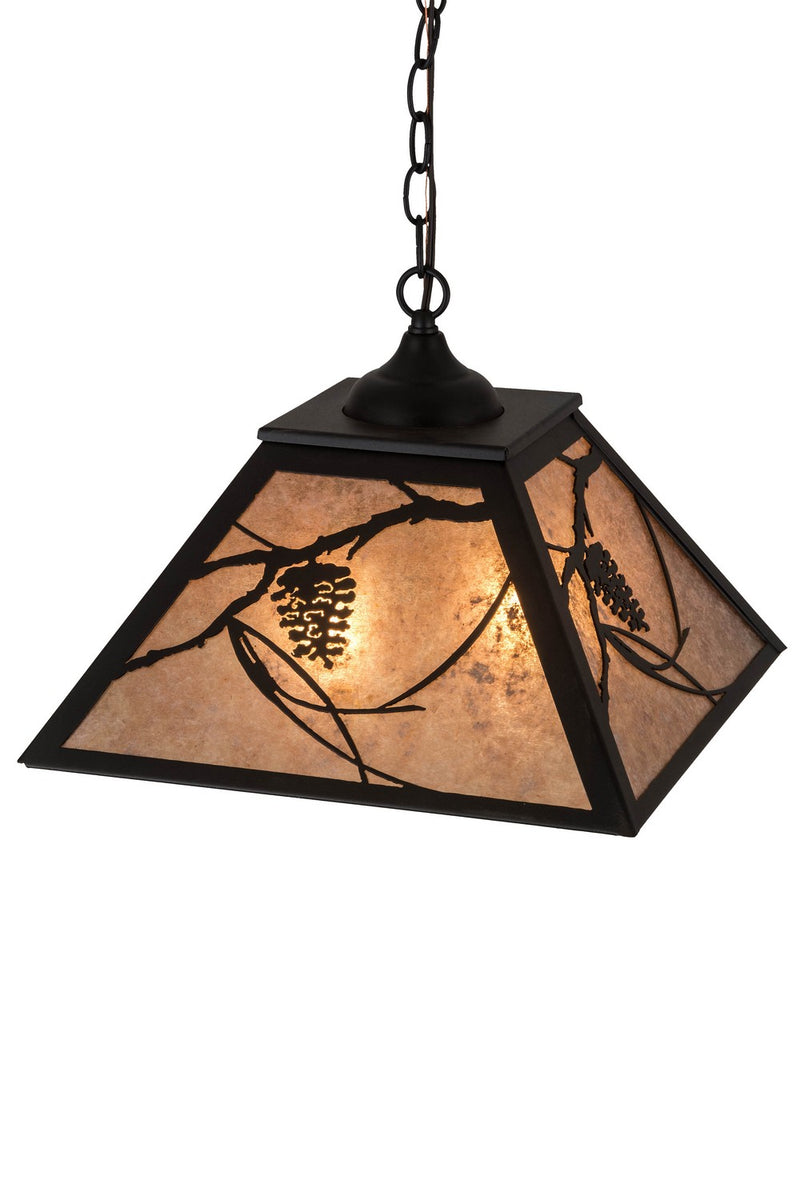 Meyda Tiffany 185768 Two Light Pendant, Textured Black