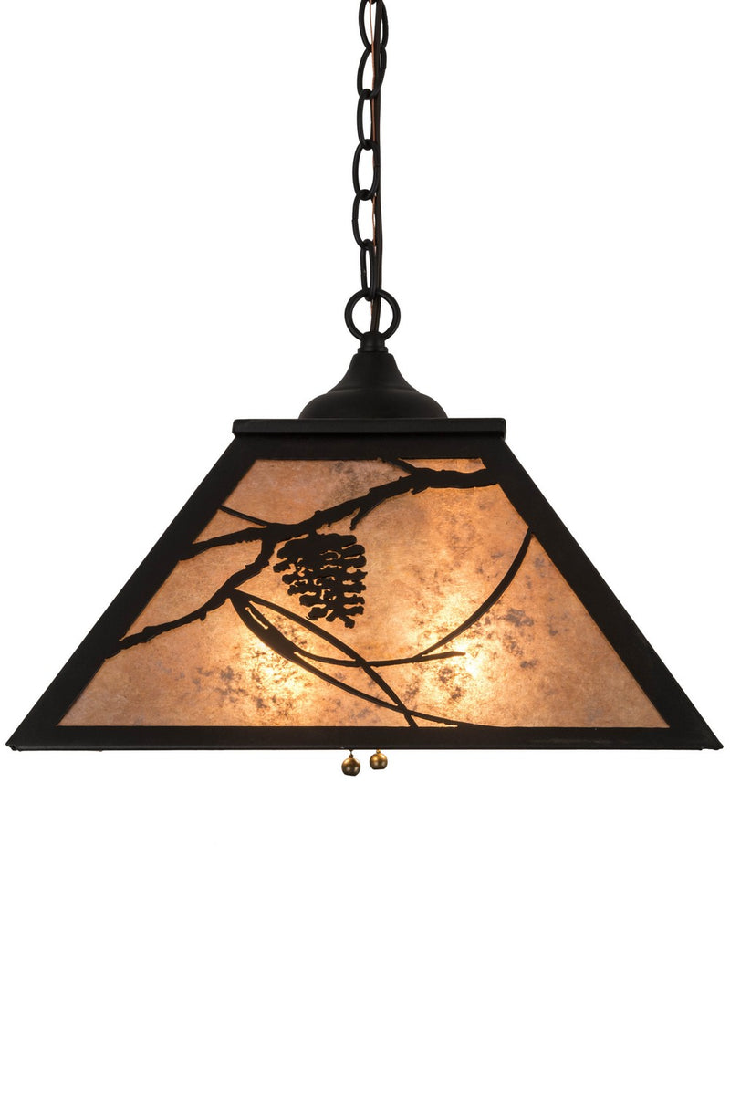 Meyda Tiffany 185768 Two Light Pendant, Textured Black