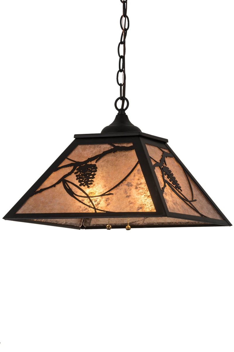 Meyda Tiffany 185768 Two Light Pendant, Textured Black