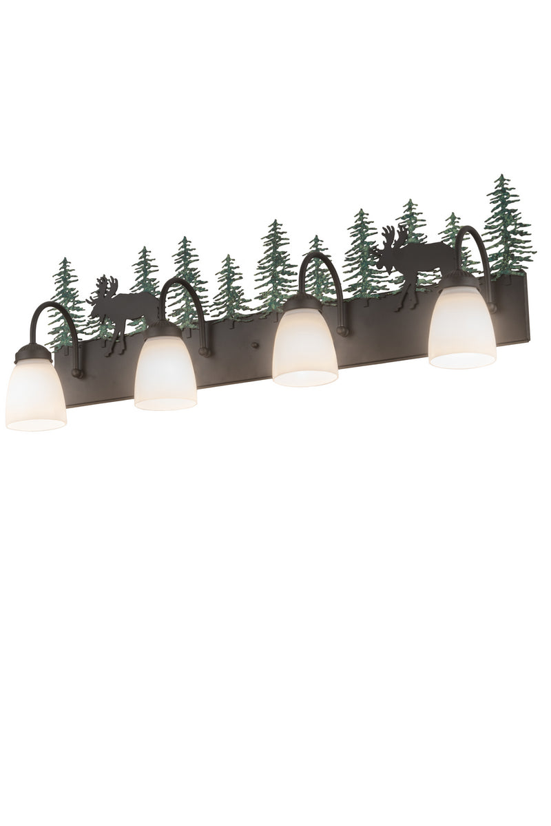 Meyda Tiffany 185875 Four Light Vanity, Oil Rubbed Bronze