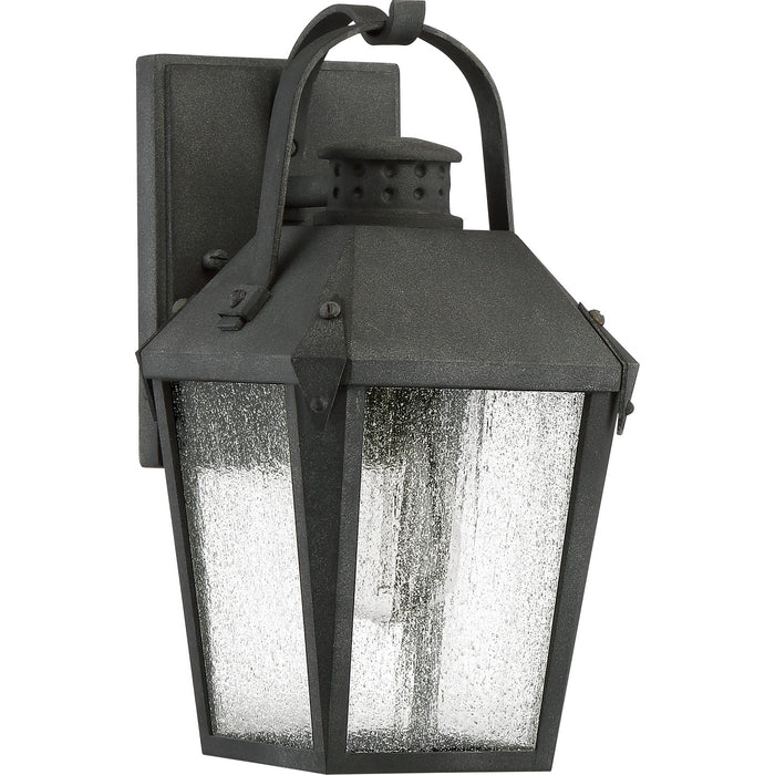 Quoizel CRG8406MB One Light Outdoor Wall Lantern, Mottled Black