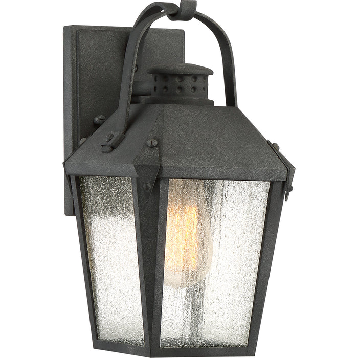 Quoizel CRG8406MB One Light Outdoor Wall Lantern, Mottled Black