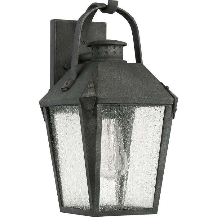 Quoizel CRG8408MB One Light Outdoor Wall Lantern, Mottled Black