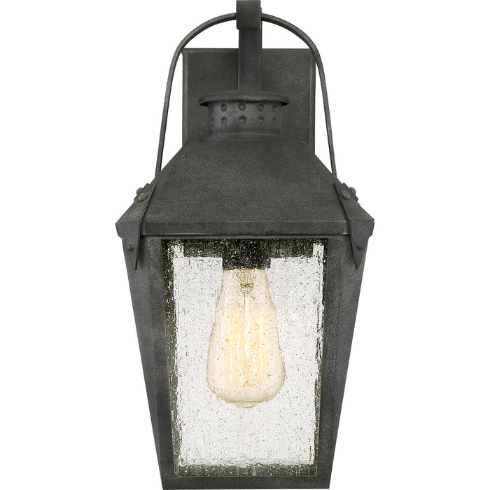 Quoizel CRG8408MB One Light Outdoor Wall Lantern, Mottled Black