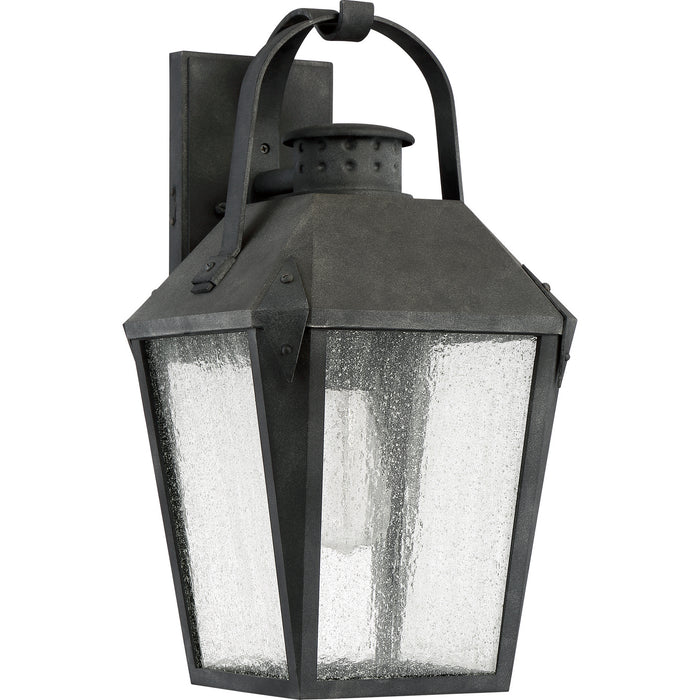 Quoizel CRG8410MB One Light Outdoor Wall Lantern, Mottled Black