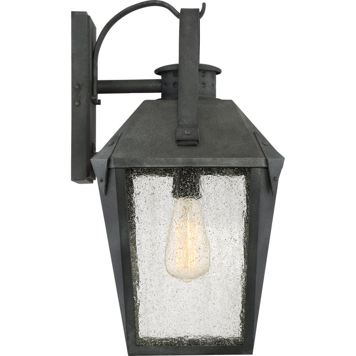 Quoizel CRG8410MB One Light Outdoor Wall Lantern, Mottled Black