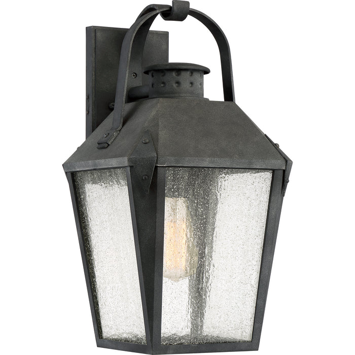 Quoizel CRG8410MB One Light Outdoor Wall Lantern, Mottled Black