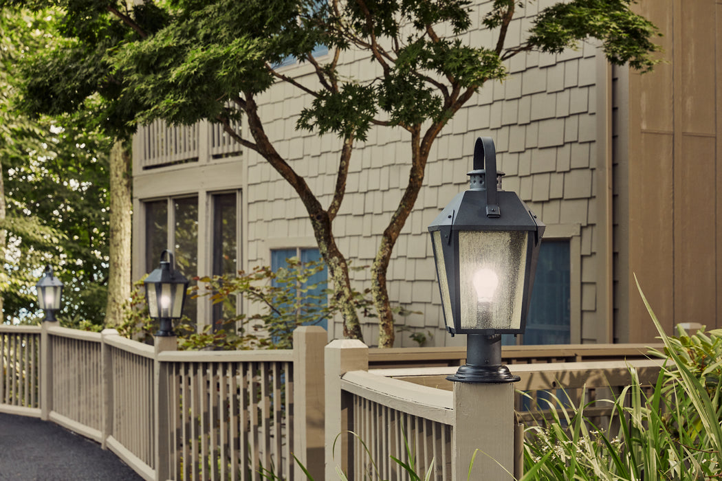 Quoizel CRG9010MB One Light Outdoor Post Mount, Mottled Black