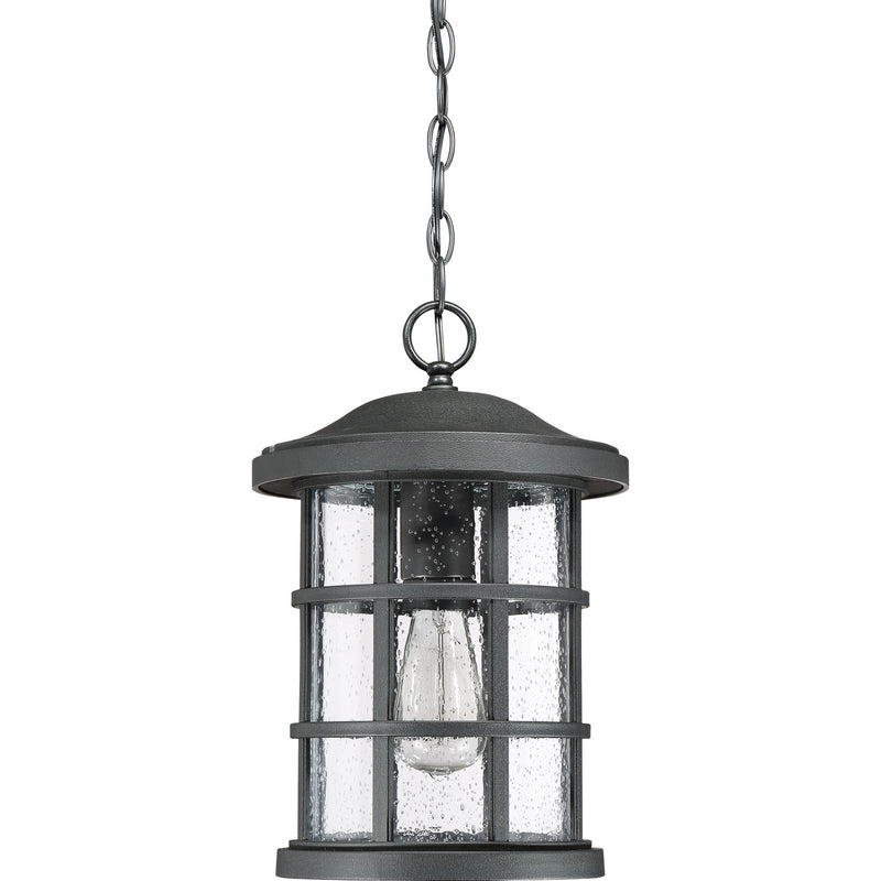 Quoizel CSE1910EK One Light Outdoor Hanging Lantern, Earth Black