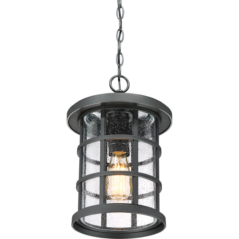 Quoizel CSE1910EK One Light Outdoor Hanging Lantern, Earth Black