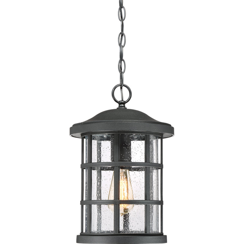 Quoizel CSE1910EK One Light Outdoor Hanging Lantern, Earth Black