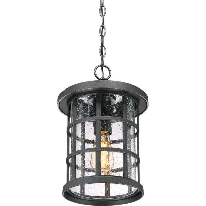 Quoizel CSE1910EK One Light Outdoor Hanging Lantern, Earth Black