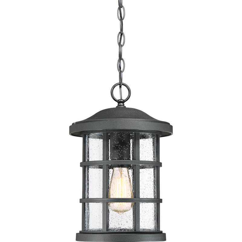Quoizel CSE1910EK One Light Outdoor Hanging Lantern, Earth Black