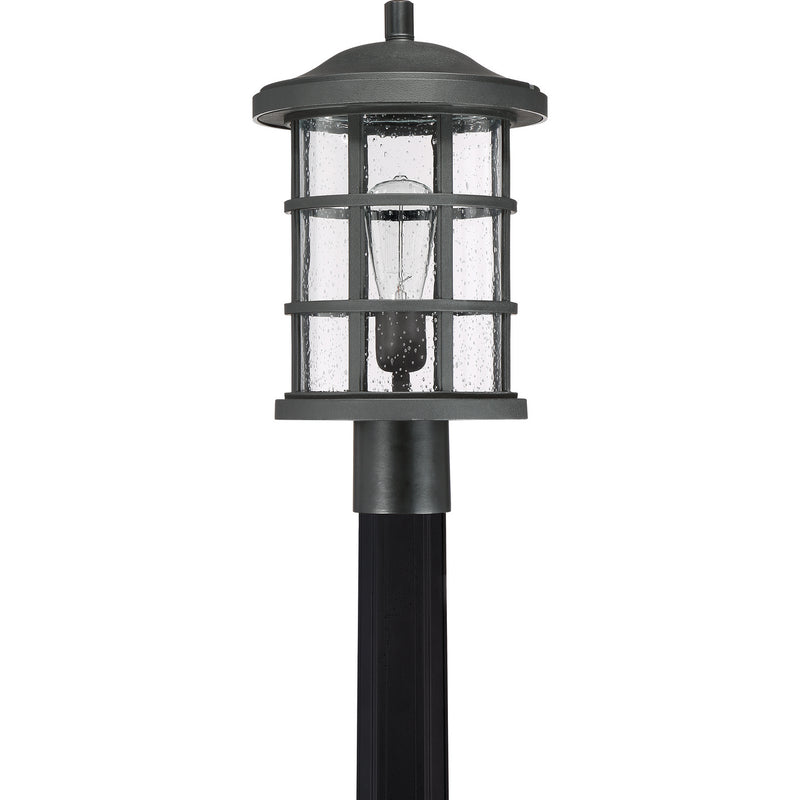 Quoizel CSE9010EK One Light Outdoor Post Mount, Earth Black