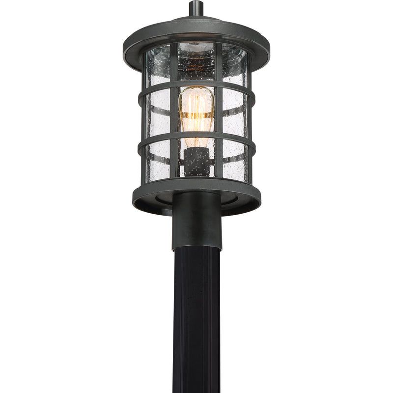 Quoizel CSE9010EK One Light Outdoor Post Mount, Earth Black