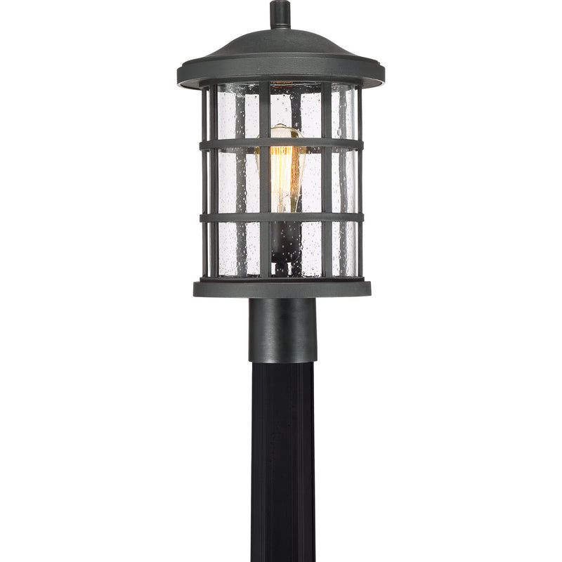 Quoizel CSE9010EK One Light Outdoor Post Mount, Earth Black