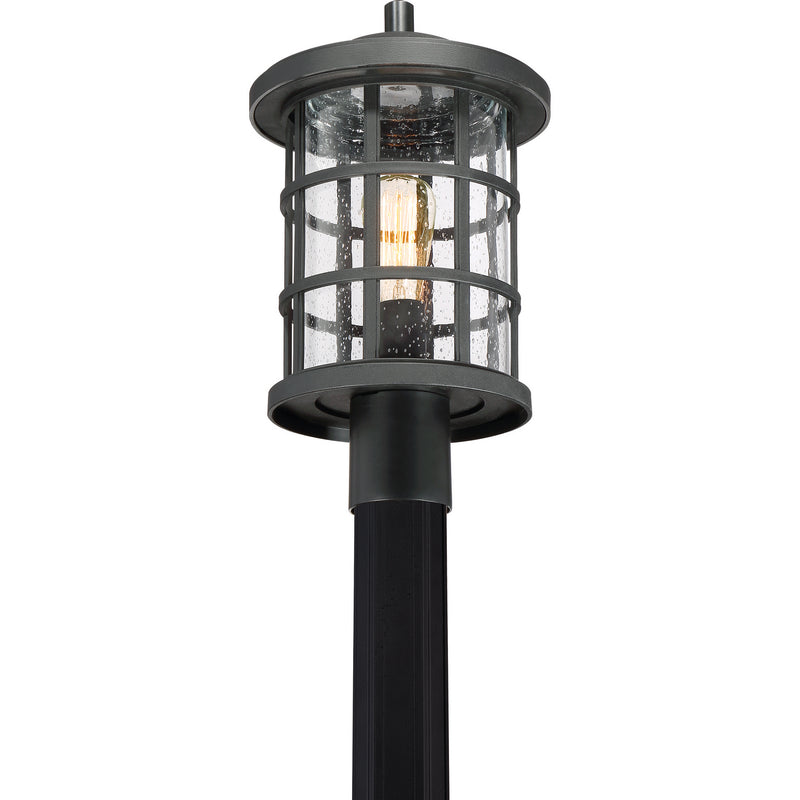 Quoizel CSE9010EK One Light Outdoor Post Mount, Earth Black