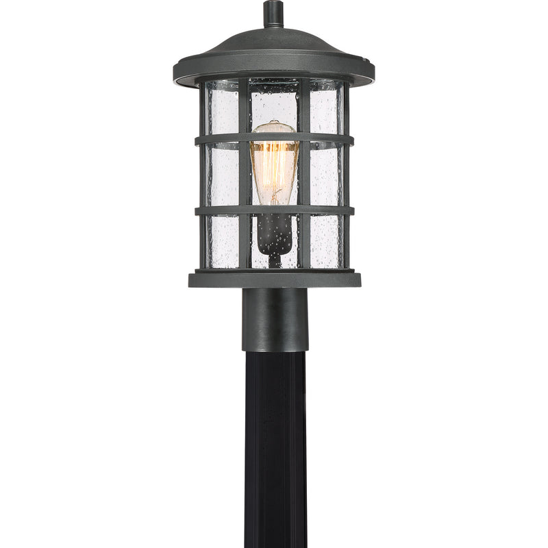 Quoizel CSE9010EK One Light Outdoor Post Mount, Earth Black