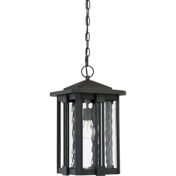 Quoizel EVG1911EK One Light Outdoor Hanging Lantern, Earth Black