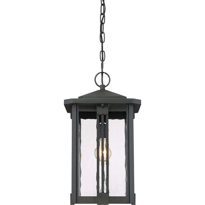 Quoizel EVG1911EK One Light Outdoor Hanging Lantern, Earth Black