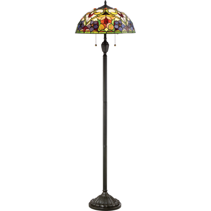 Quoizel TFVT9362VB Two Light Floor Lamp, Vintage Bronze