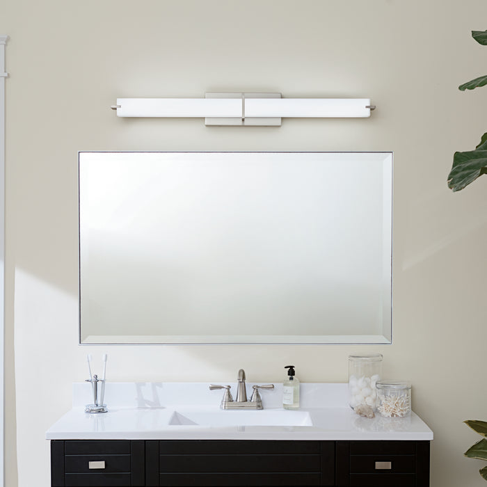 Kichler 11147NILED LED Linear Bath, Brushed Nickel