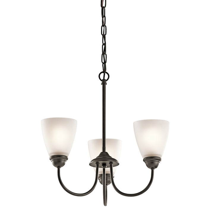 Kichler 43637OZL18 LED Mini Chandelier, Olde Bronze