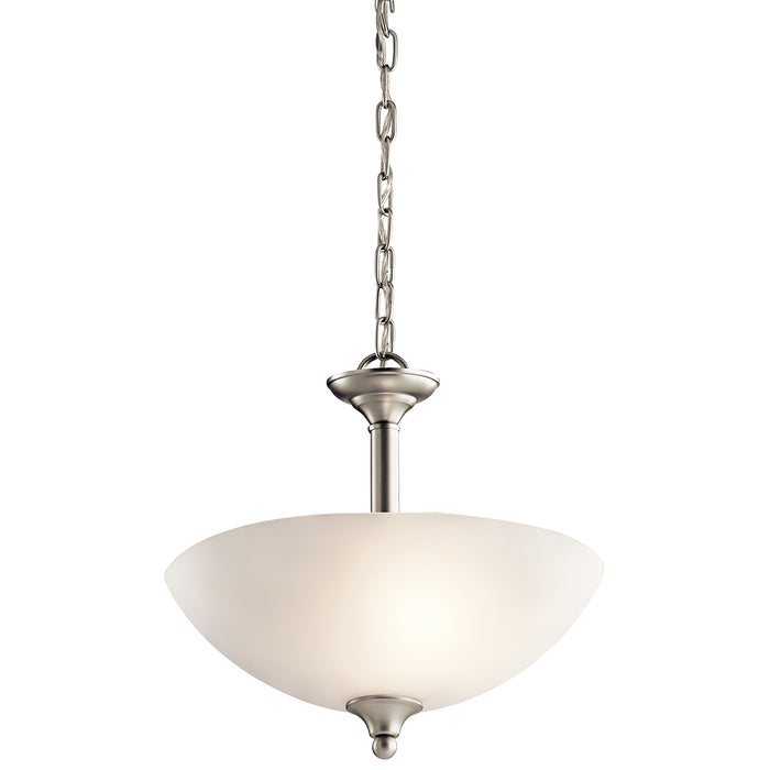Kichler 43641NIL18 LED Pendant/Semi Flush, Brushed Nickel