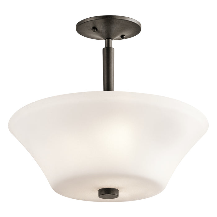 Kichler 43669OZL18 LED Semi Flush Mount, Olde Bronze