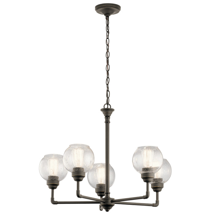 Kichler 43993OZ Five Light Chandelier, Olde Bronze