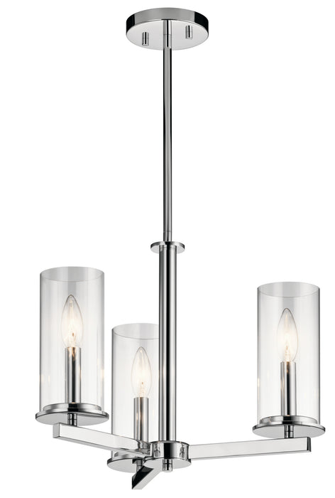 Kichler 43997CH Three Light Chandelier/Semi Flush, Chrome