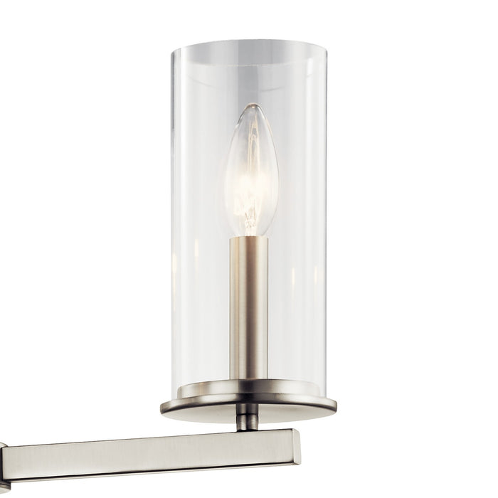 Kichler 43997NI Three Light Chandelier/Semi Flush, Brushed Nickel