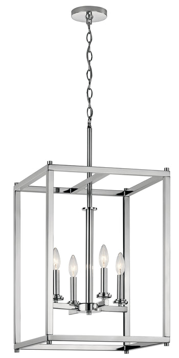 Kichler 43998CH Four Light Foyer Pendant, Chrome