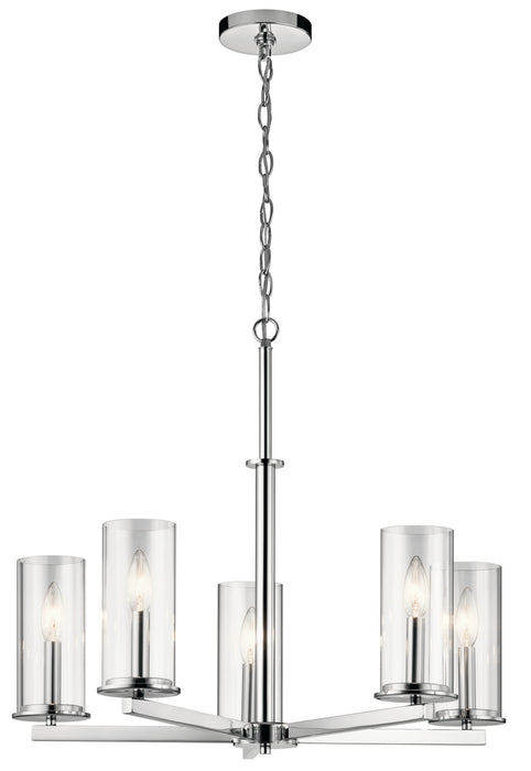 Kichler 43999CH Five Light Chandelier, Chrome