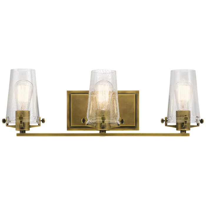 Kichler 45297NBR Three Light Bath, Natural Brass