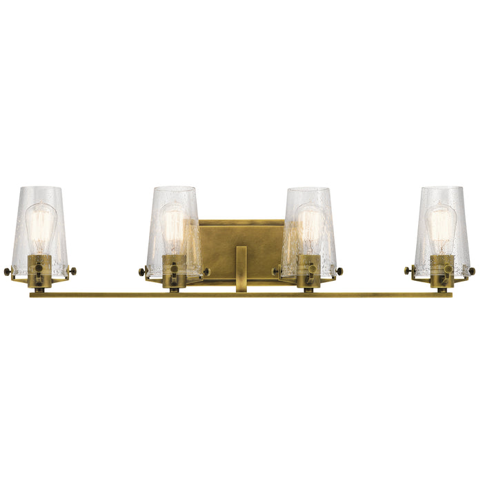Kichler 45298NBR Four Light Bath, Natural Brass