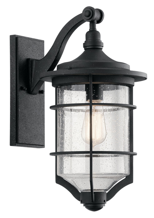 Kichler 49127DBK One Light Outdoor Wall Mount, Distressed Black