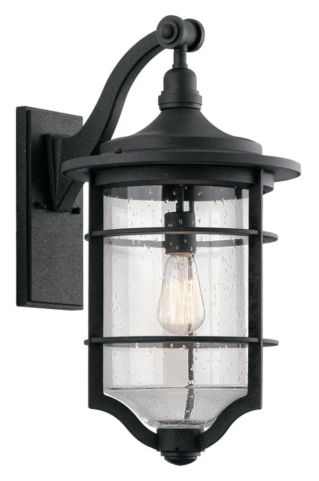 Kichler 49128DBK One Light Outdoor Wall Mount, Distressed Black