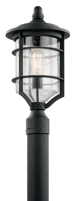 Kichler 49129DBK One Light Outdoor Post Mount, Distressed Black