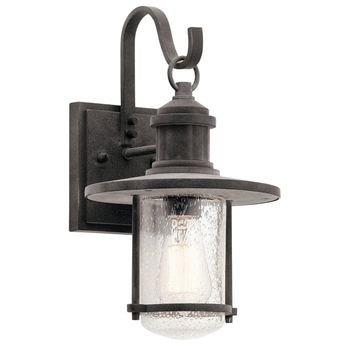 Kichler 49192WZC One Light Outdoor Wall Mount, Weathered Zinc