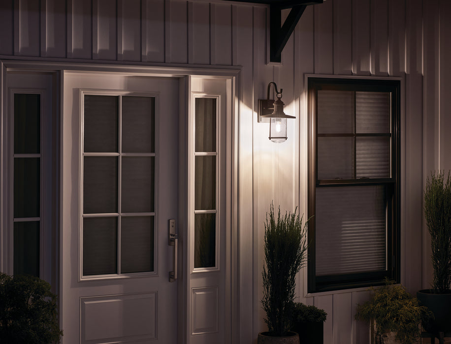 Kichler 49194WZC One Light Outdoor Wall Mount, Weathered Zinc