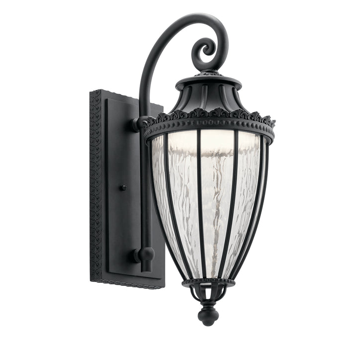 Kichler 49752BKTLED LED Outdoor Wall Mount, Textured Black