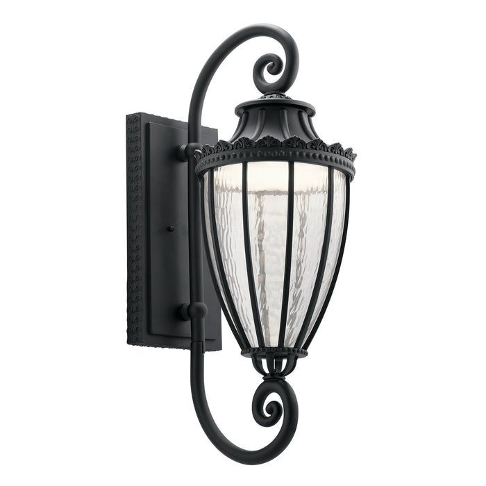 Kichler 49753BKTLED LED Outdoor Wall Mount, Textured Black