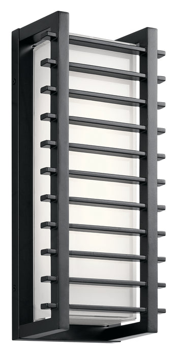 Kichler 49785BKLED LED Outdoor Wall Mount, Black