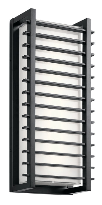 Kichler 49786BKLED LED Outdoor Wall Mount, Black