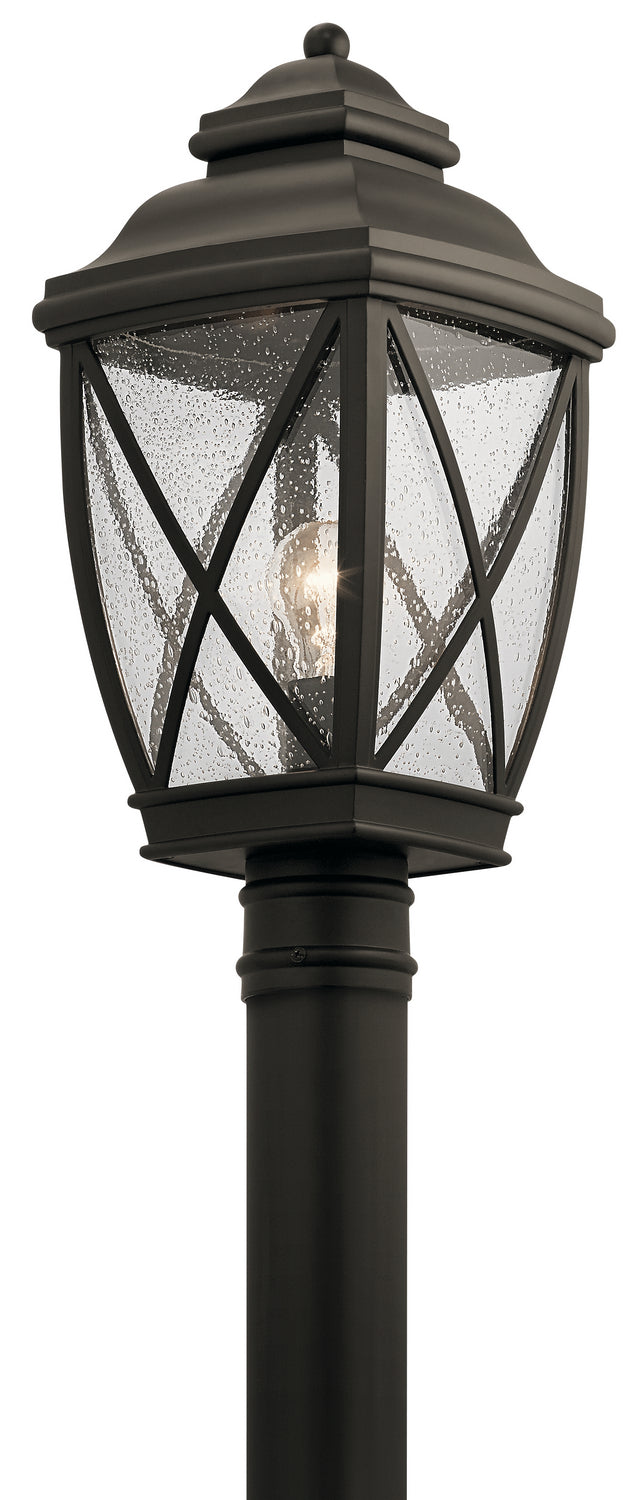Kichler 49843OZ One Light Outdoor Post Mount, Olde Bronze