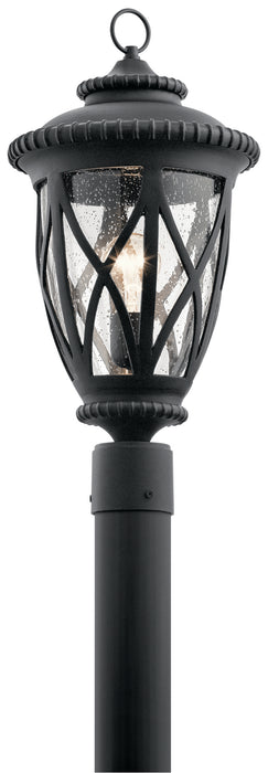 Kichler 49849BKT One Light Outdoor Post Mount, Textured Black