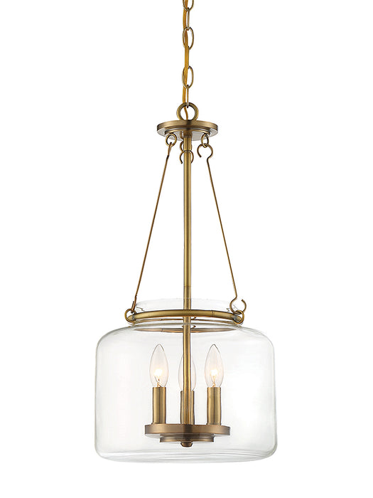 Savoy House 7-9006-3-322 Three Light Pendant, Warm Brass