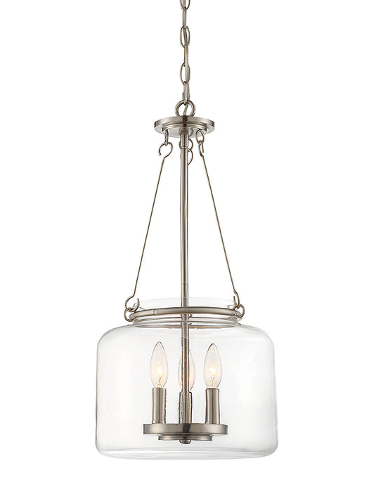 Savoy House 7-9006-3-SN Three Light Pendant, Satin Nickel